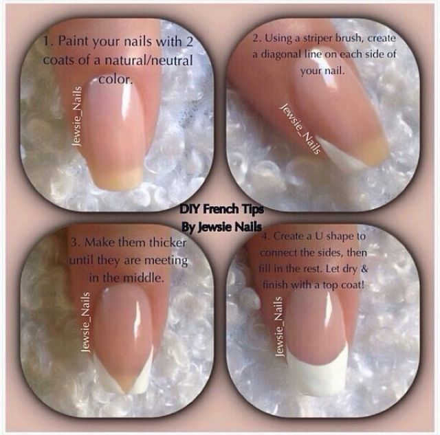 Best ideas about DIY French Manicure
. Save or Pin DIY French tips Manicures Now.