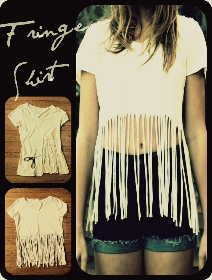 Best ideas about DIY Fringe Shirts
. Save or Pin DIY Projects to Try Make Your Own Fringe T shirt Now.