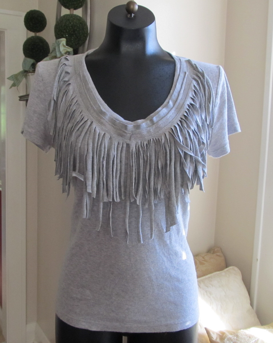 Best ideas about DIY Fringe Shirts
. Save or Pin WobiSobi Fringe Tee DIY Now.