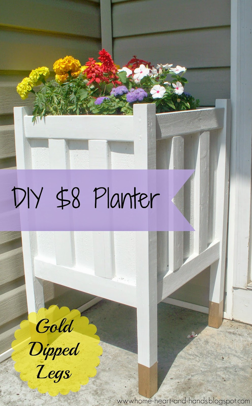 Best ideas about DIY Front Porches
. Save or Pin Home Heart and Hands DIY Front Porch Planter With Gold Now.