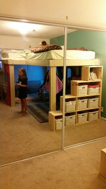 Best ideas about DIY Full Size Loft Bed
. Save or Pin Full size L shaped loft beds with storage steps Now.