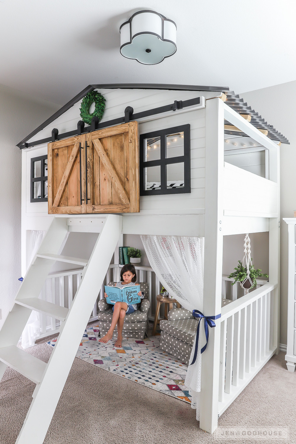 Best ideas about DIY Full Size Loft Bed
. Save or Pin How To Build A DIY Sliding Barn Door Loft Bed Full Size Now.