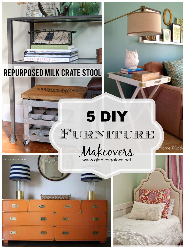 Best ideas about DIY Furniture Makeover
. Save or Pin 5 DIY Furniture Makeovers Giggles Galore Now.