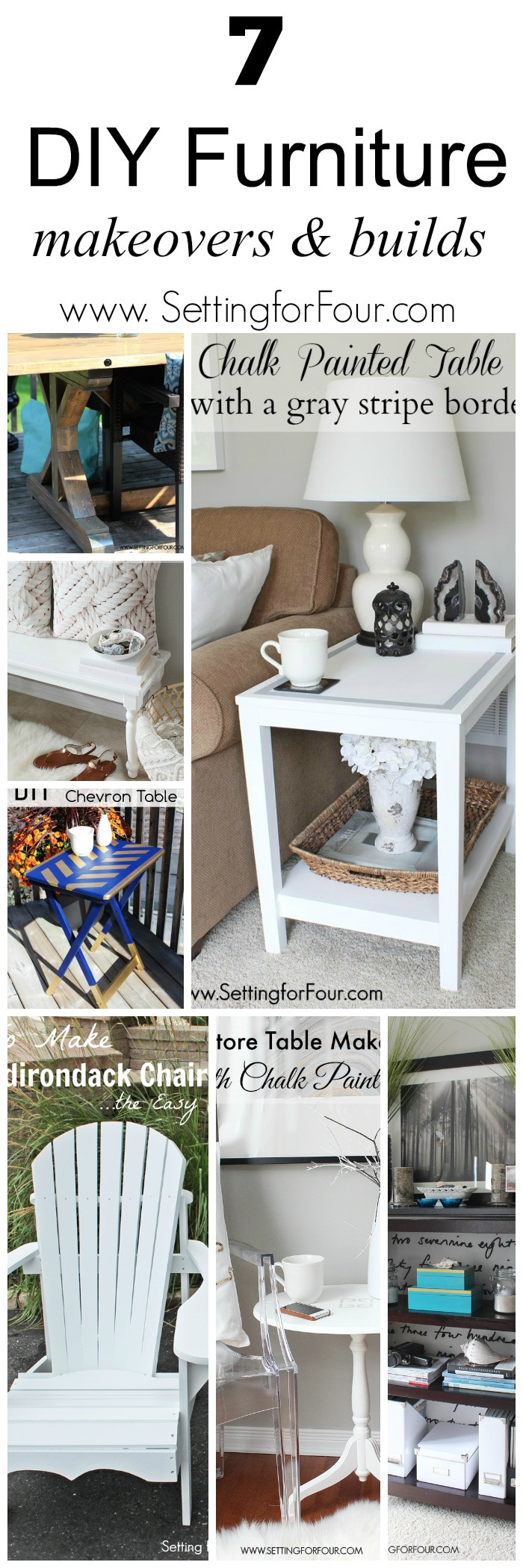 Best ideas about DIY Furniture Makeovers
. Save or Pin DIY Furniture Makeovers and Builds Setting for Four Now.