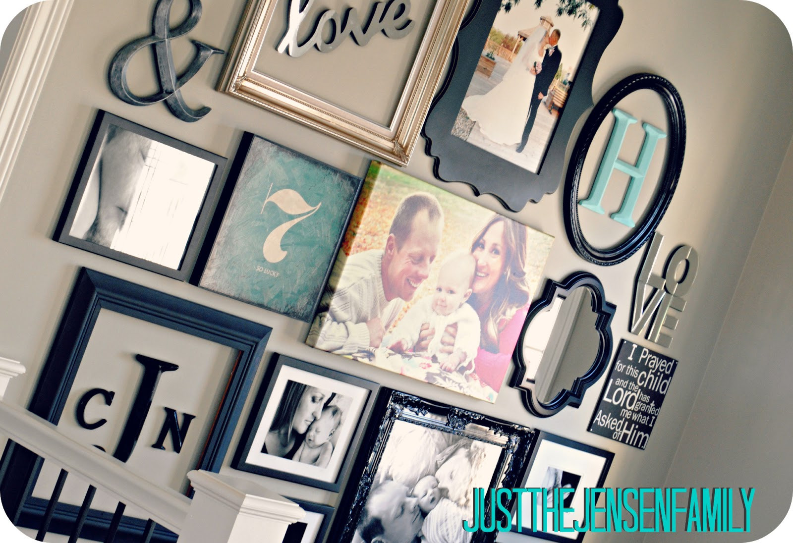Best ideas about DIY Gallery Wall
. Save or Pin Just the Jensen Family DIY Gallery Wall Now.
