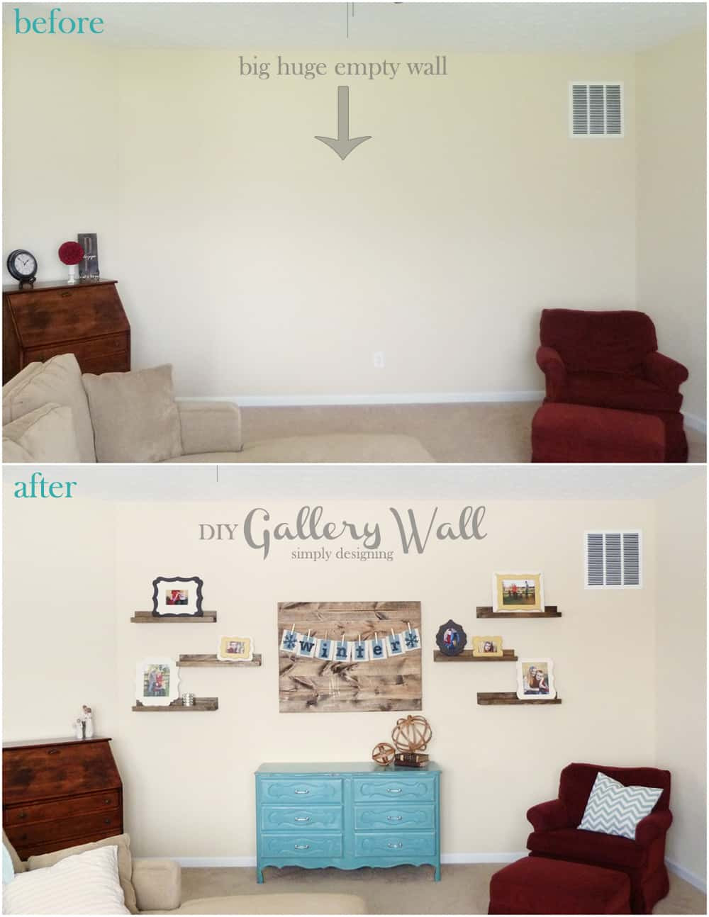 Best ideas about DIY Gallery Wall
. Save or Pin DIY Gallery Wall Reveal Now.