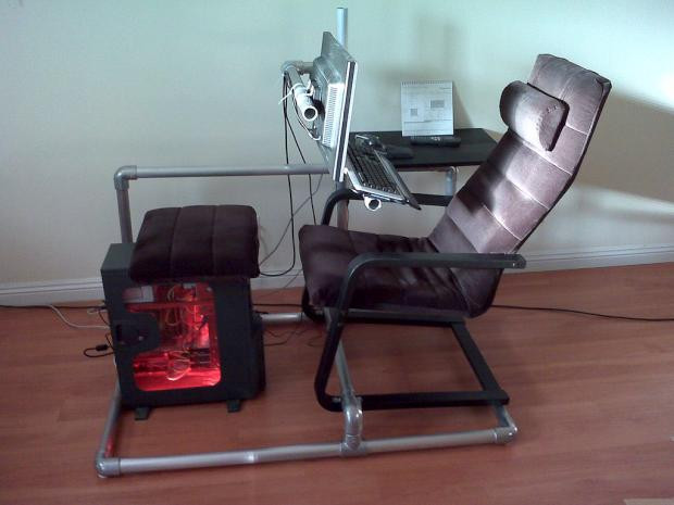 Best ideas about DIY Gaming Chair
. Save or Pin DIY gaming rig made from pipes Now.