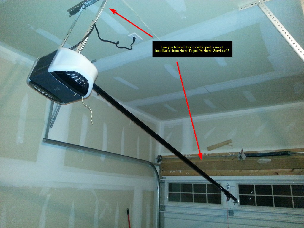Best ideas about DIY Garage Door Openers
. Save or Pin DIY fix – Home Depot Installation Service Fail Garage Now.