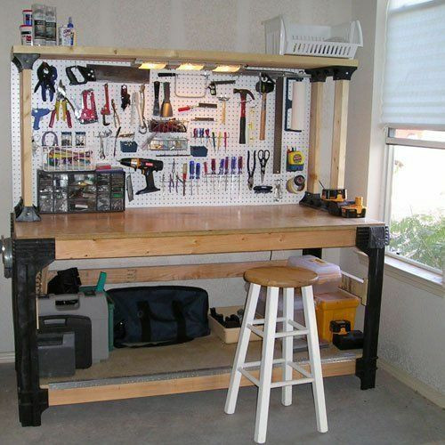 Best ideas about DIY Garage Workbenches
. Save or Pin DIY Custom Workbench Storage Wooden Shelf Garage Shop Now.