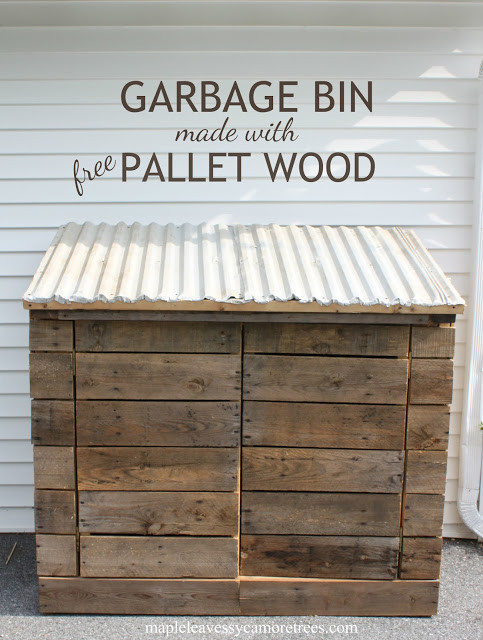 Best ideas about DIY Garbage Can Storage
. Save or Pin Maple Leaves & Sycamore Trees DIY Garbage Bin Now.