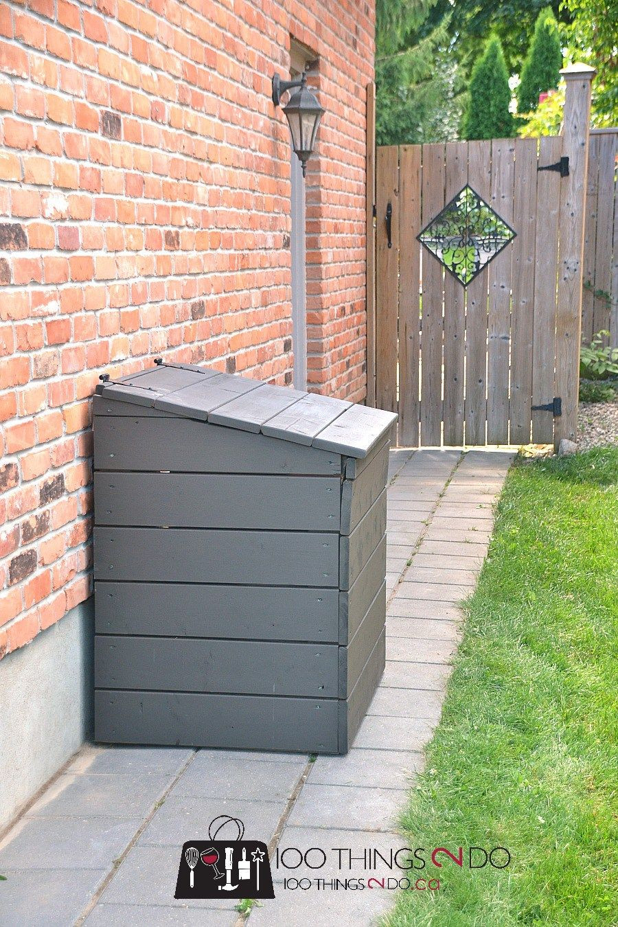 Best ideas about DIY Garbage Can Storage
. Save or Pin DIY Outdoor Garbage Bin For the home Now.