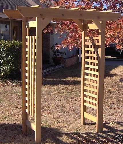 Best ideas about DIY Garden Arch Plans
. Save or Pin Cedar Wood Classic Garden Arbor Pergola Arch Arbors Entry Now.