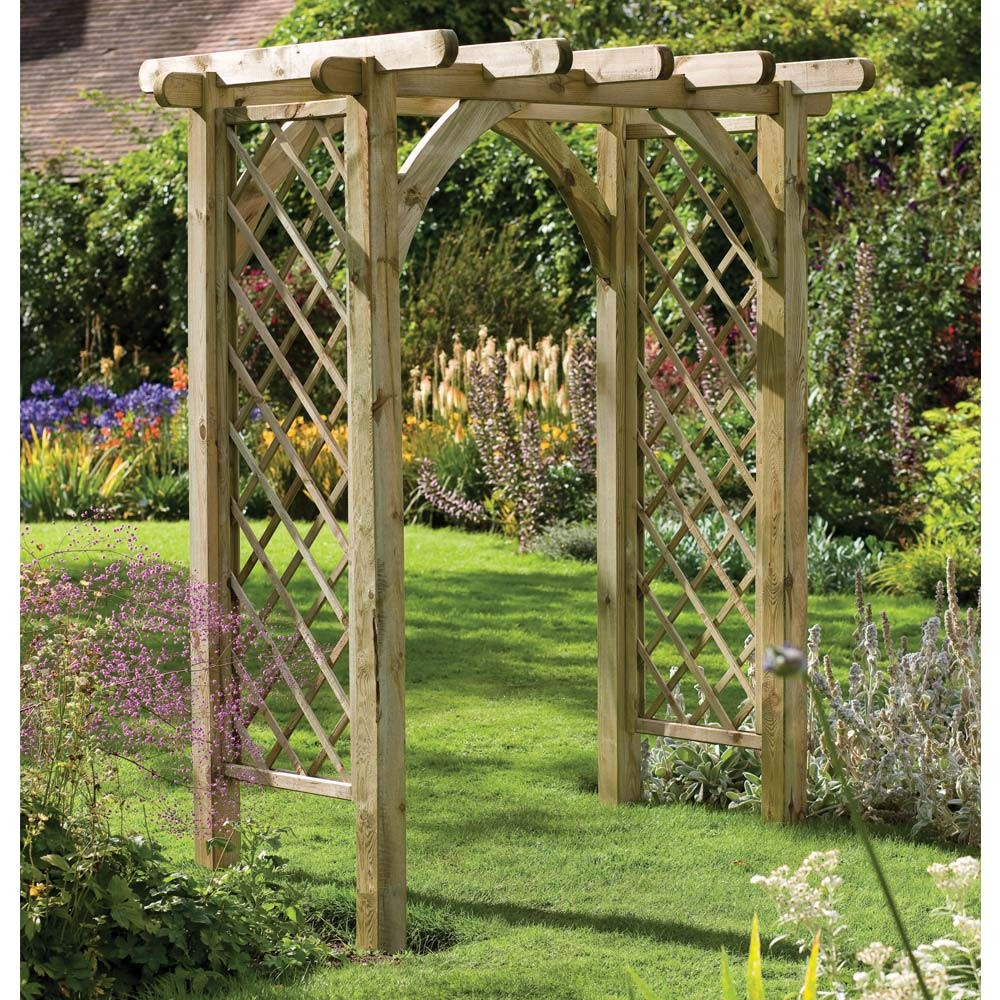 Best ideas about DIY Garden Arch Plans
. Save or Pin Sturdy Square Top Wooden Garden Rose Arch Pergola Now.