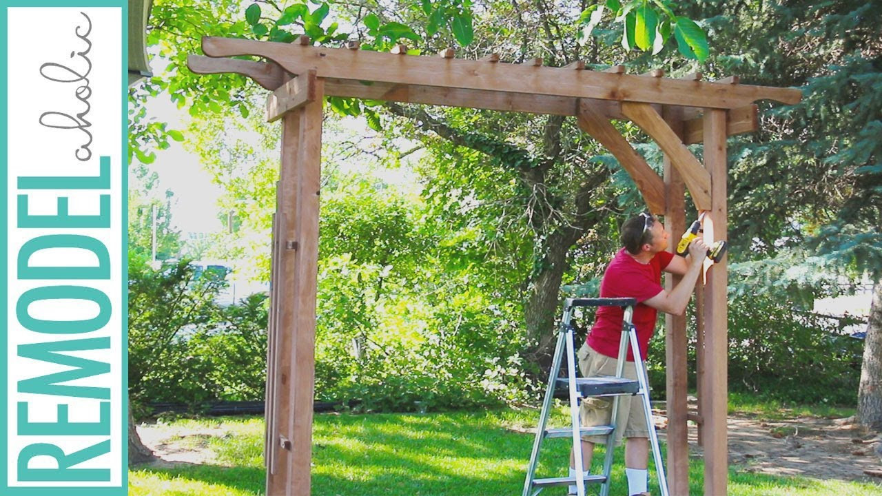 Best ideas about DIY Garden Arch Plans
. Save or Pin How to Build a Wood Arbor for Garden Yard or Wedding Now.