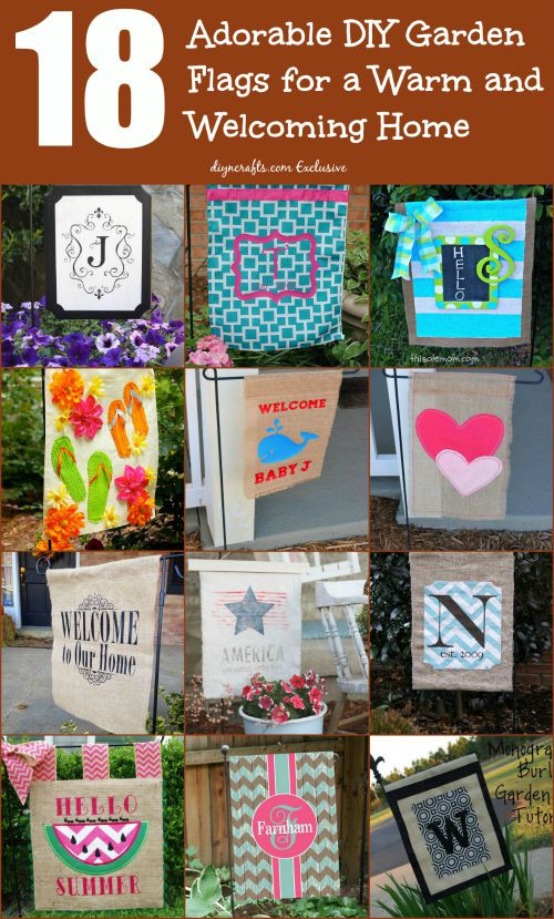 Best ideas about DIY Garden Flag
. Save or Pin 18 Adorable DIY Garden Flags for a Warm and Wel ing Home Now.