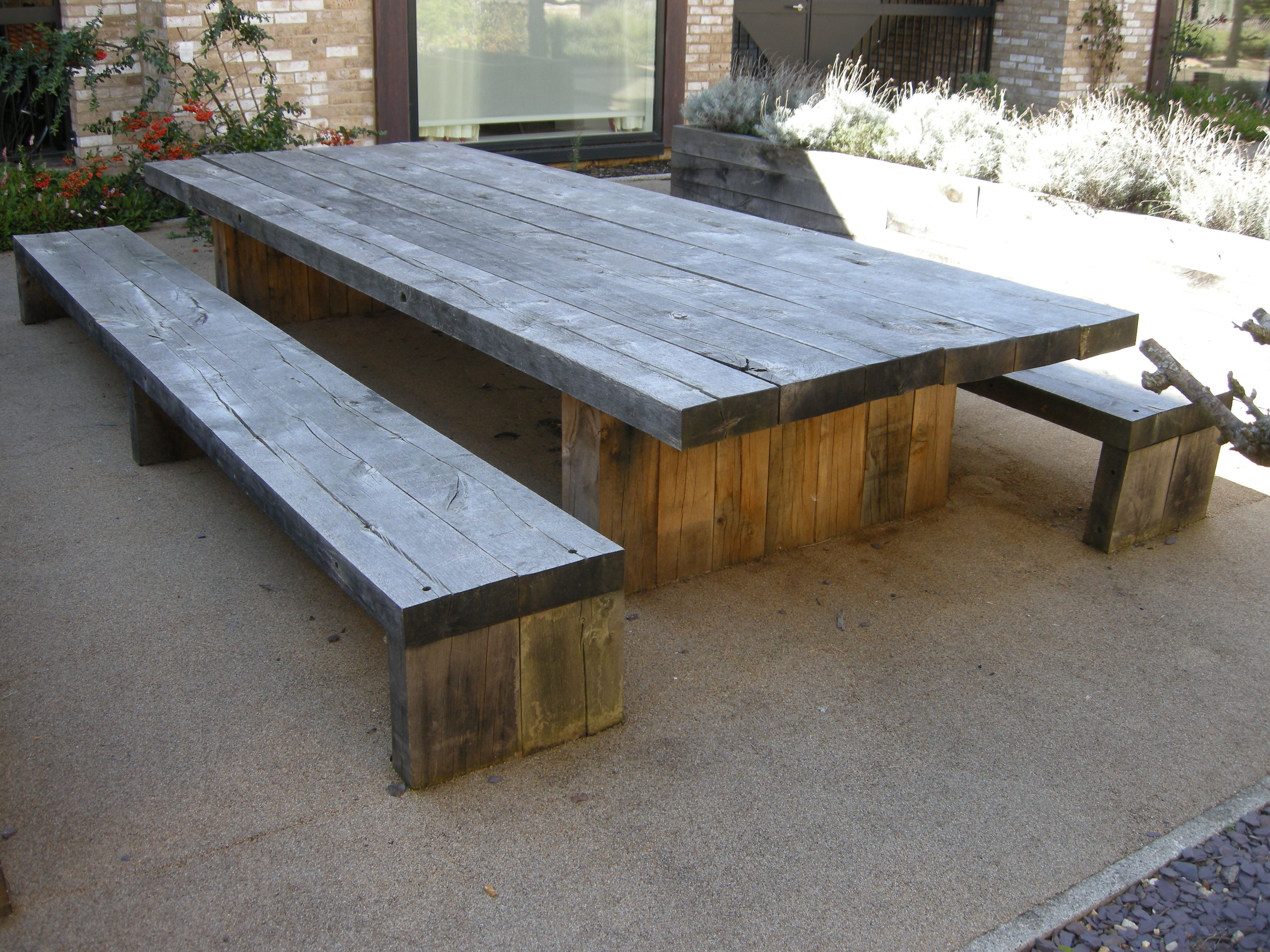 Best ideas about DIY Garden Table
. Save or Pin garden and patio large and long diy rustic solid wood Now.