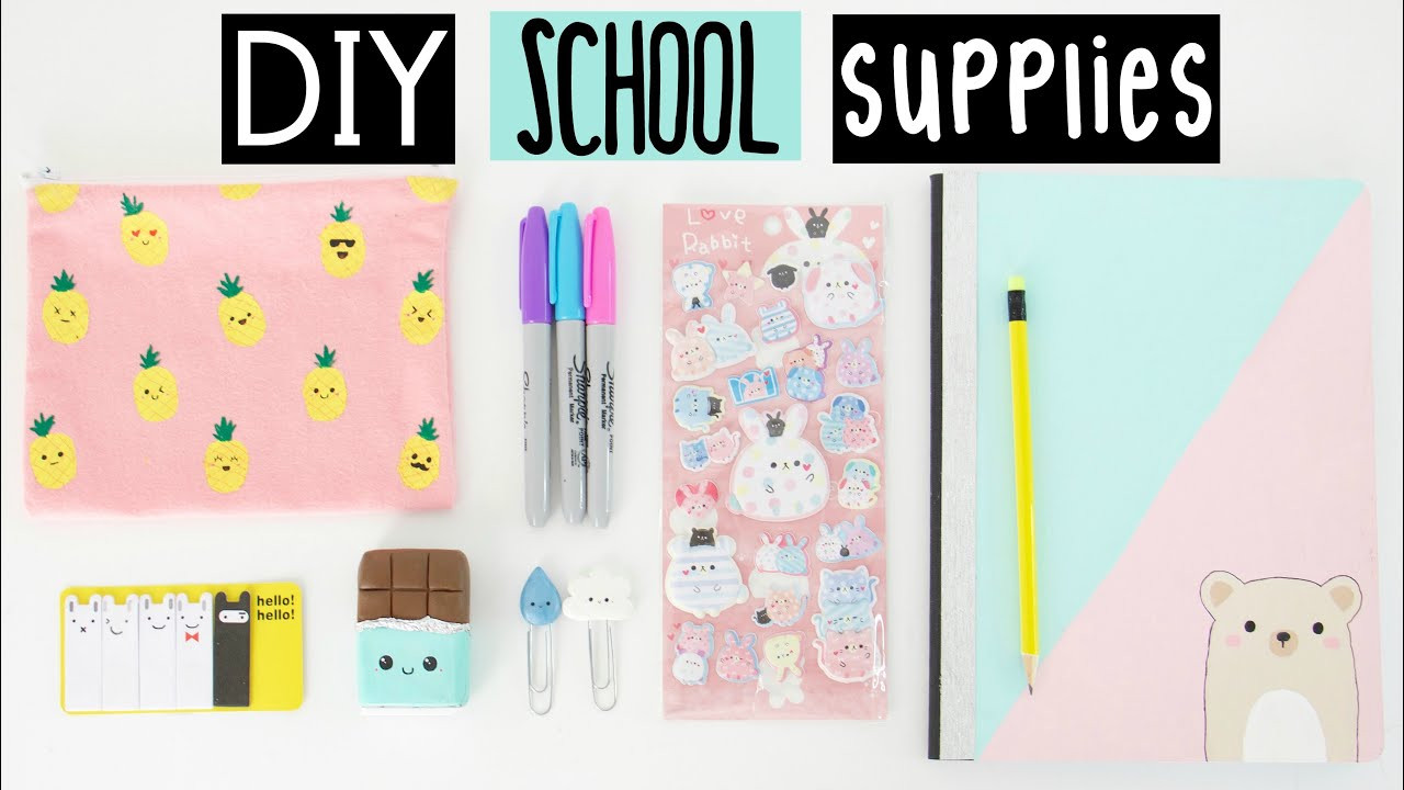 Best ideas about DIY Gear Supply
. Save or Pin DIY SCHOOL SUPPLIES For Back To School Now.