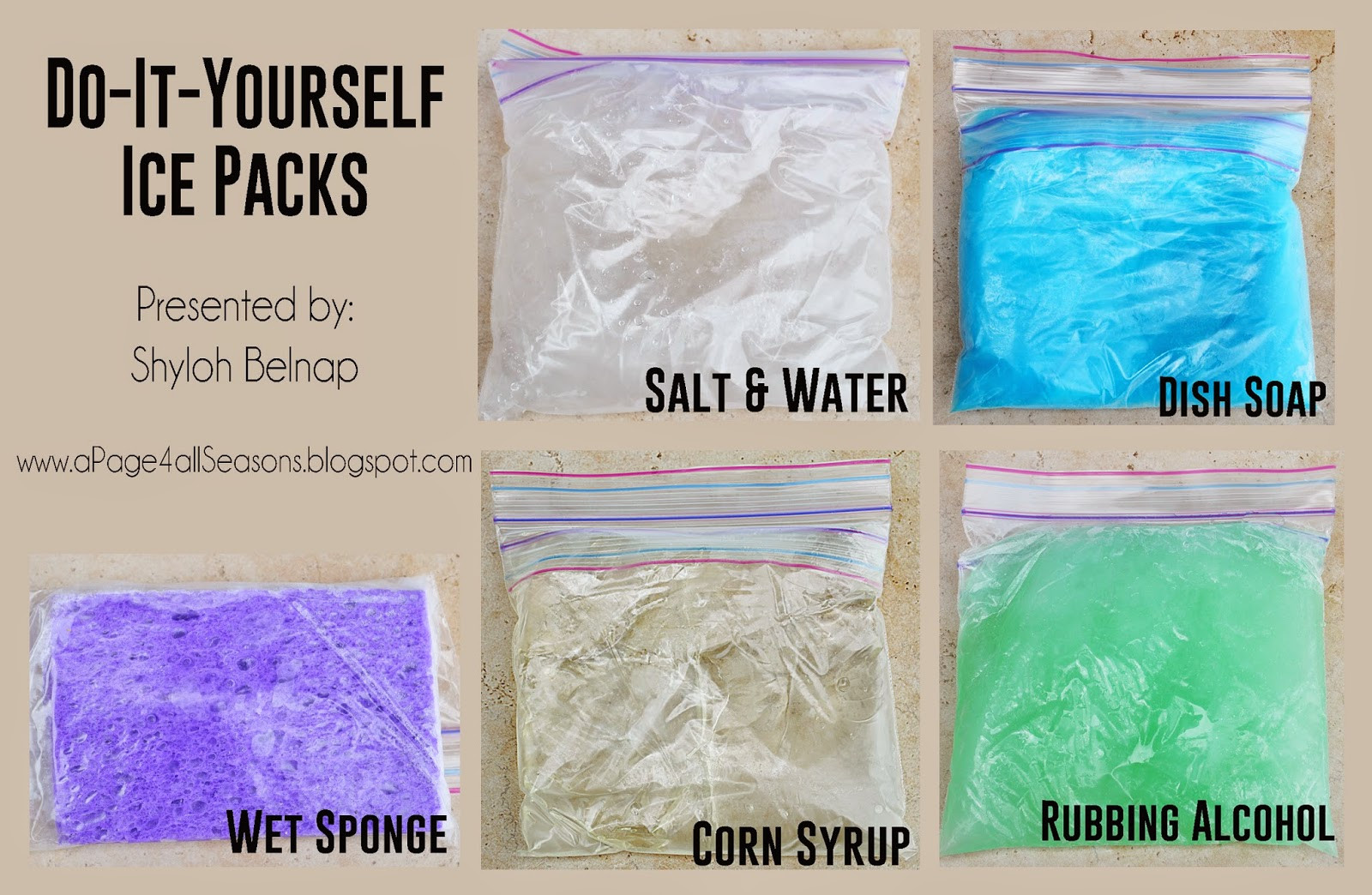 Best ideas about DIY Gel Ice Pack
. Save or Pin Shyloh Belnap Do it Yourself Ice Packs Now.