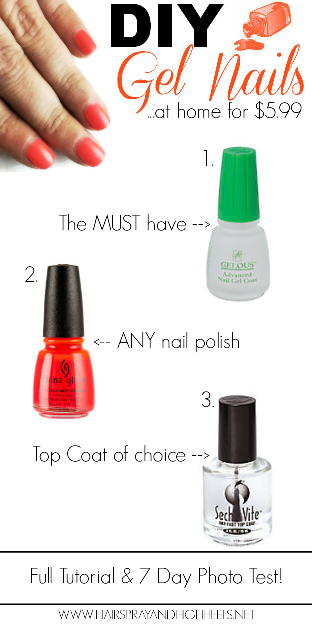 Best ideas about DIY Gel Manicure
. Save or Pin DIY Gel Nails Hairspray and Highheels Now.