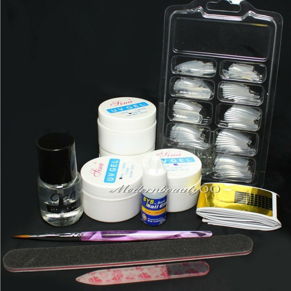 Best ideas about DIY Gel Nail Kit
. Save or Pin Pro Acrylic UV Gel French Nail Art Tips False Tip Tool DIY Now.