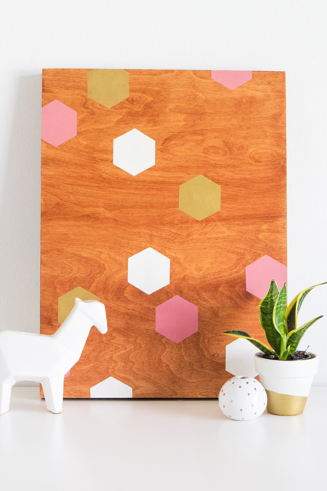 Best ideas about DIY Geometric Wall Art
. Save or Pin DIY Geometric Wood Panel Wall Art Sarah Hearts Now.