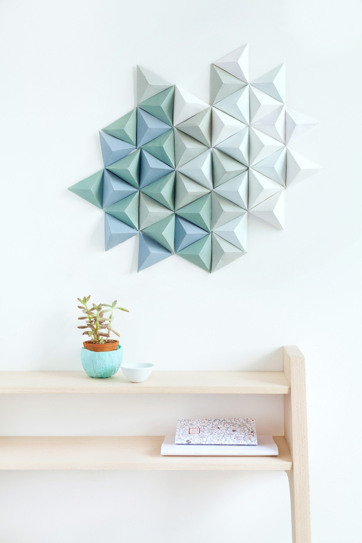 Best ideas about DIY Geometric Wall Art
. Save or Pin 20 Extraordinary Smart DIY Wall Paper Decor [Free Template Now.