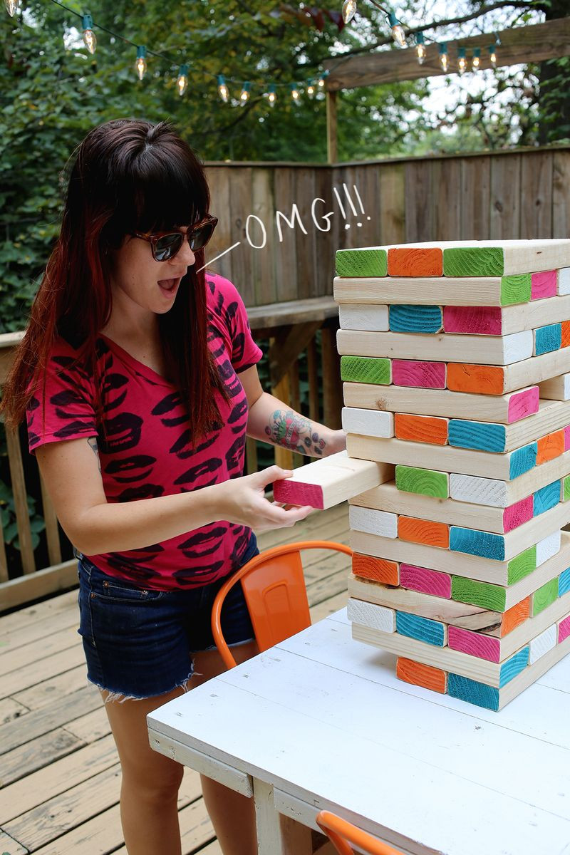 Best ideas about DIY Giant Jenga
. Save or Pin Giant Jenga – A Beautiful Mess Now.