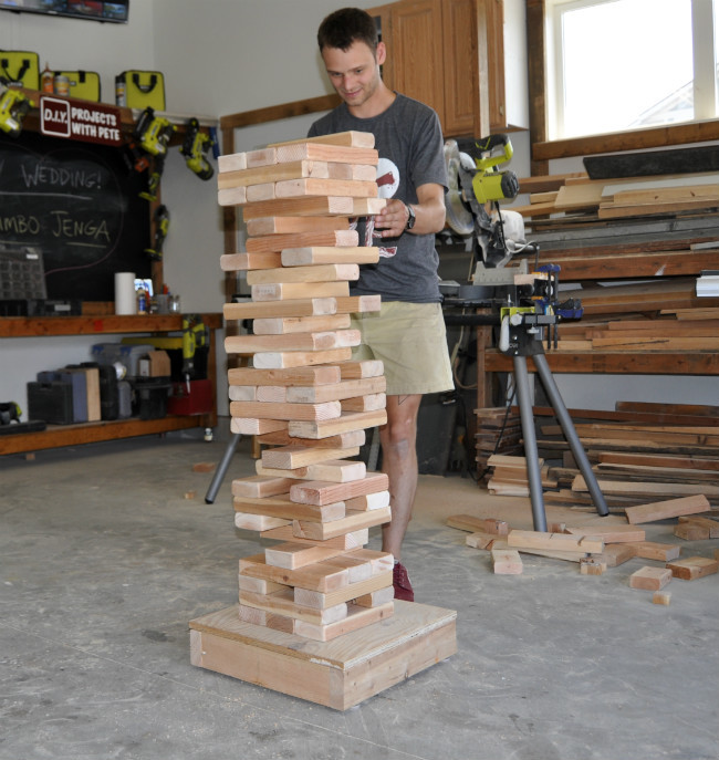 Best ideas about DIY Giant Jenga
. Save or Pin How to Make a DIY Giant Jenga Game DIY Pete Now.