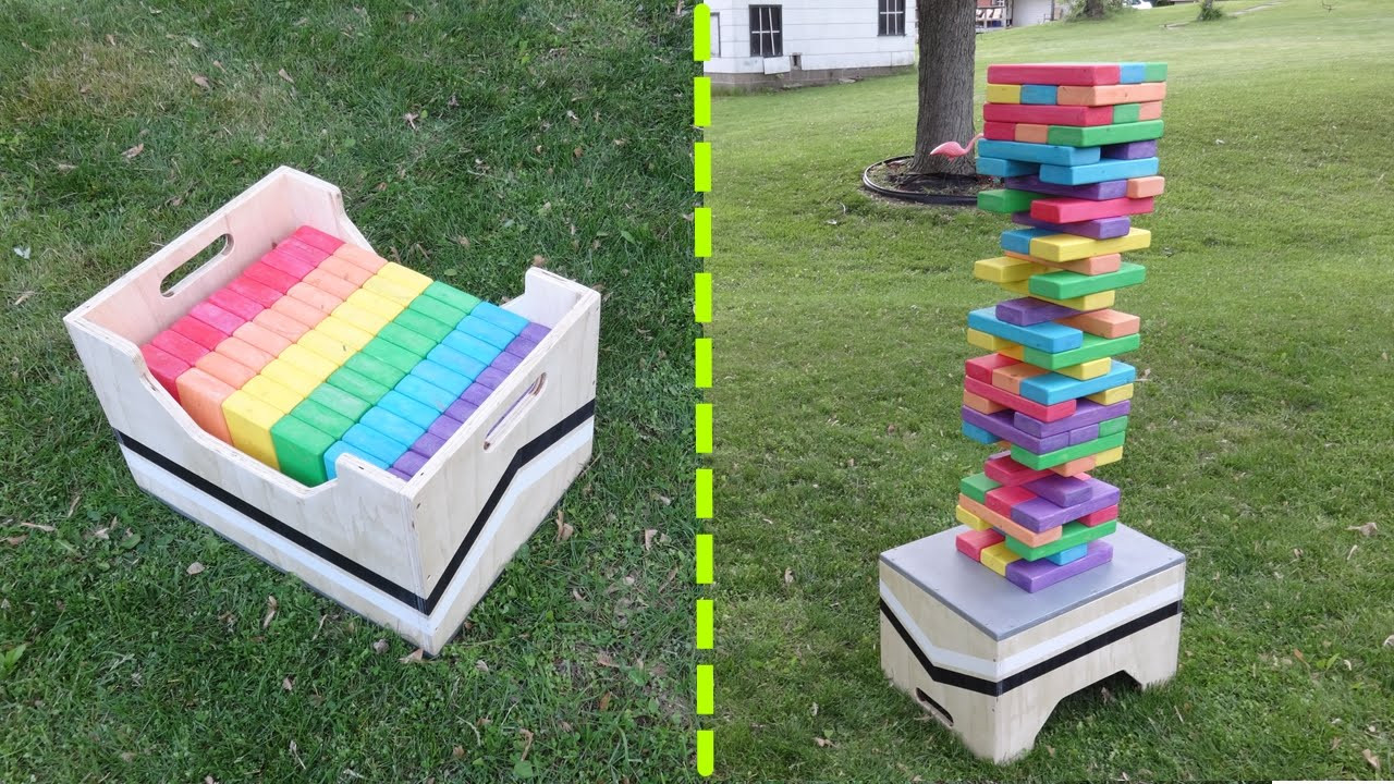 Best ideas about DIY Giant Jenga
. Save or Pin DIY Giant Jenga Game Table Storage Box Now.