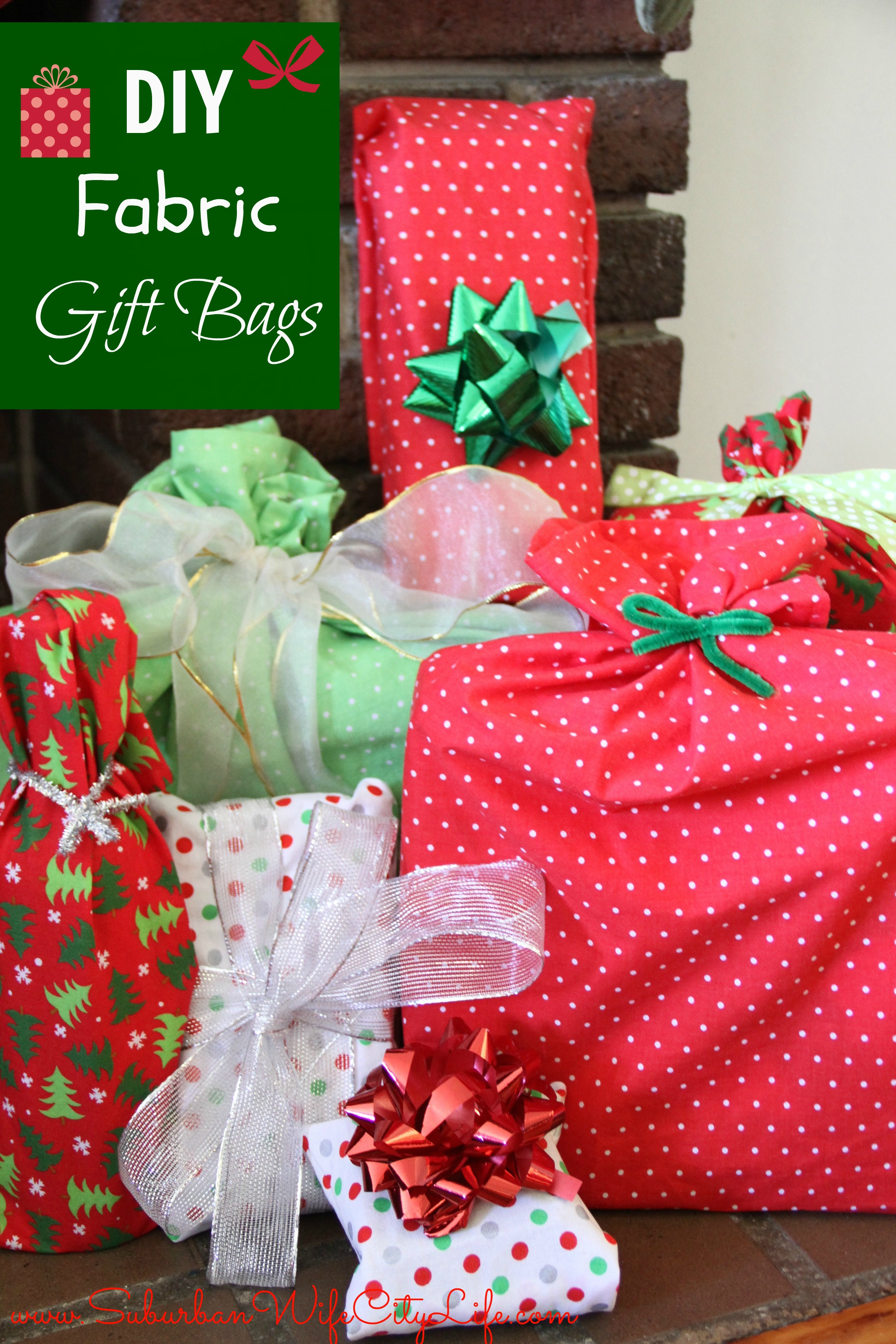 Best ideas about DIY Gift Bags
. Save or Pin DIY Reusable Fabric Gift Bags Suburban Wife City Life Now.