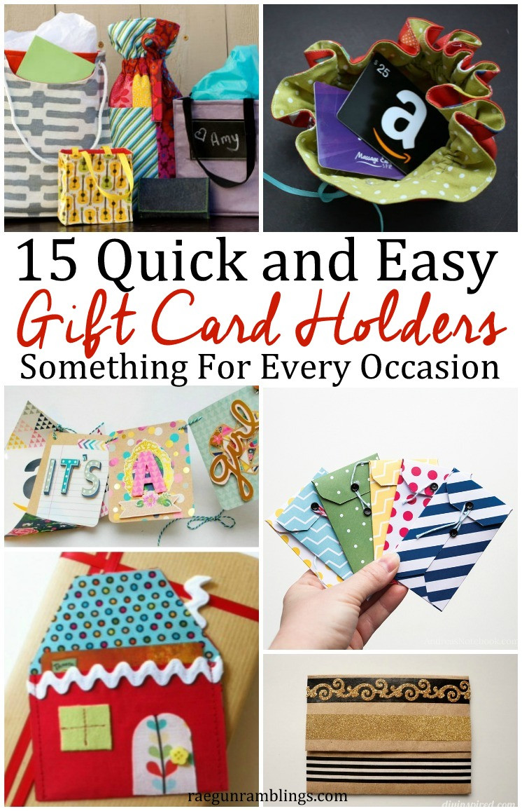 Best ideas about DIY Gift Card
. Save or Pin 15 DIY Gift Card Holders Rae Gun Ramblings Now.