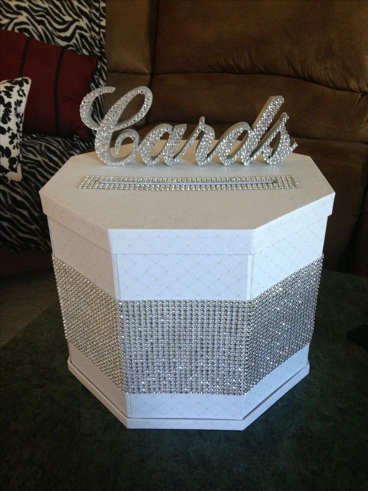 Best ideas about DIY Gift Card Boxes
. Save or Pin DIY blinged out t card box Our Winter Wedding Now.