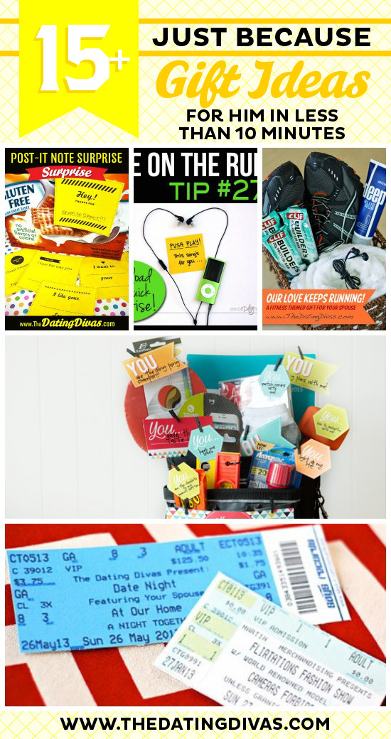 Best ideas about DIY Gift For Husband
. Save or Pin 50 Just Because Gift Ideas For Him from The Dating Divas Now.