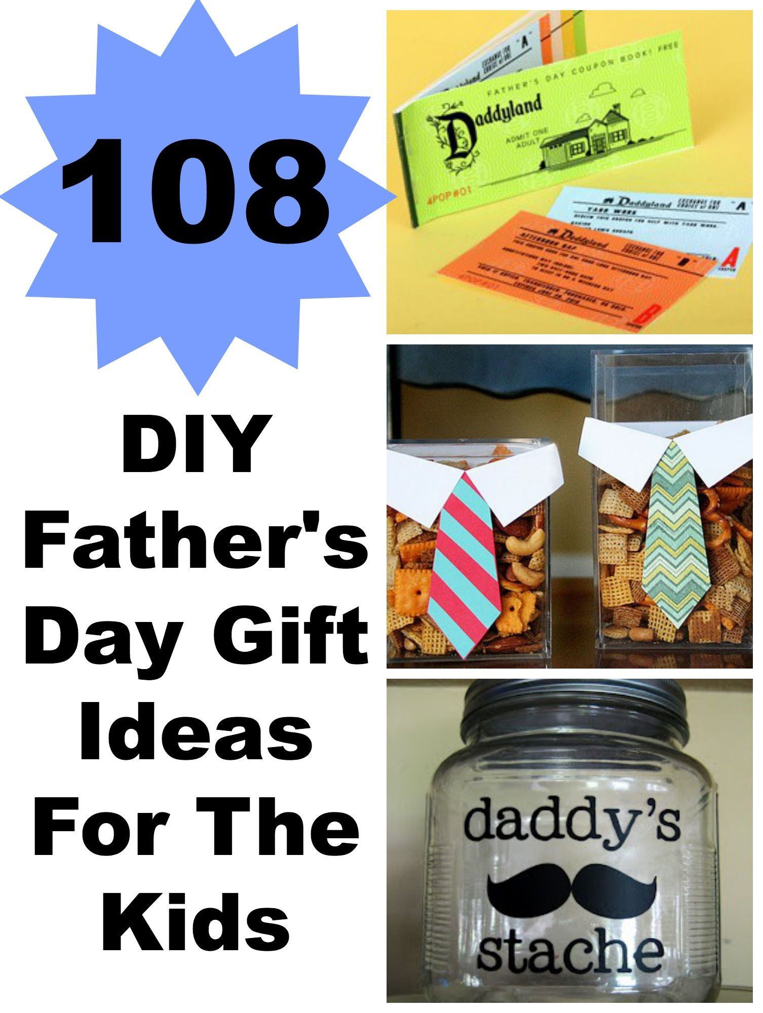 Best ideas about DIY Gift Ideas For Dad
. Save or Pin 108 DIY Father s Day Gift Ideas For The Kids Now.