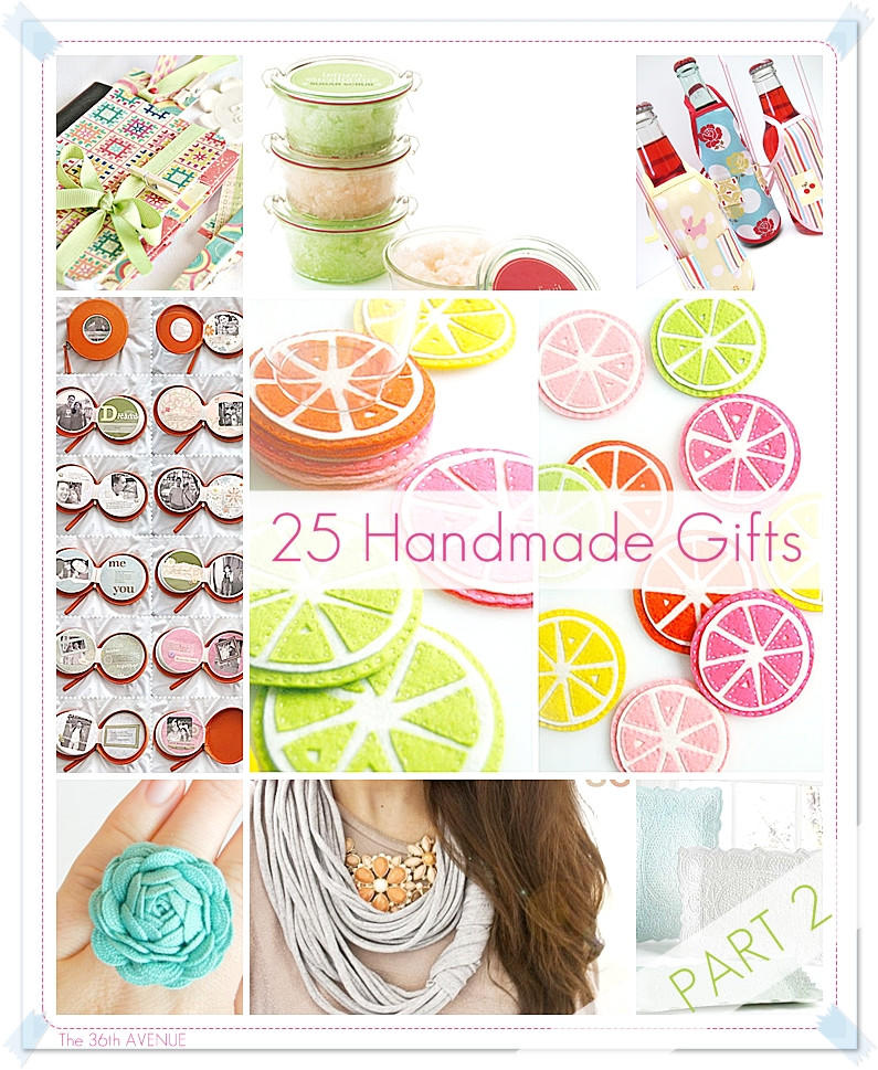Best ideas about Diy Gift Ideas
. Save or Pin 25 DIY Handmade Gift Tutorials Part 2 The 36th AVENUE Now.