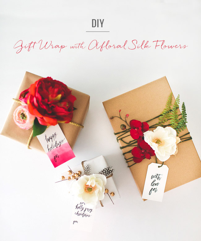 Best ideas about DIY Gift Wrap
. Save or Pin DIY Gift Wrap with Silk Flowers from Afloral Now.