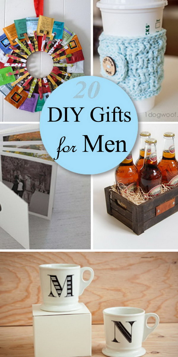 Best ideas about DIY Gifts For Guys
. Save or Pin 20 DIY Gifts for Men Hative Now.