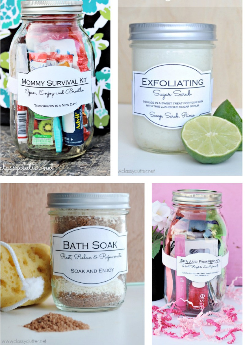 Best ideas about DIY Gifts In A Jar
. Save or Pin Mommy Survival Kit in a Jar Classy Clutter Now.