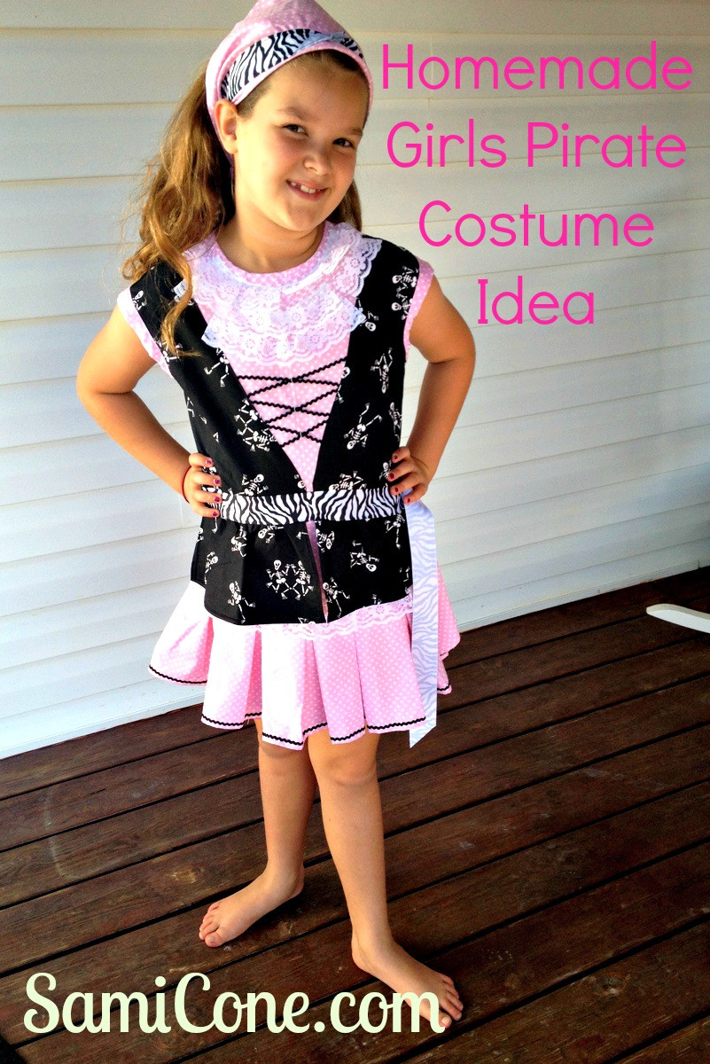 Best ideas about DIY Girl Costumes
. Save or Pin Homemade Girls Pirate Costume Idea with Bandana Now.