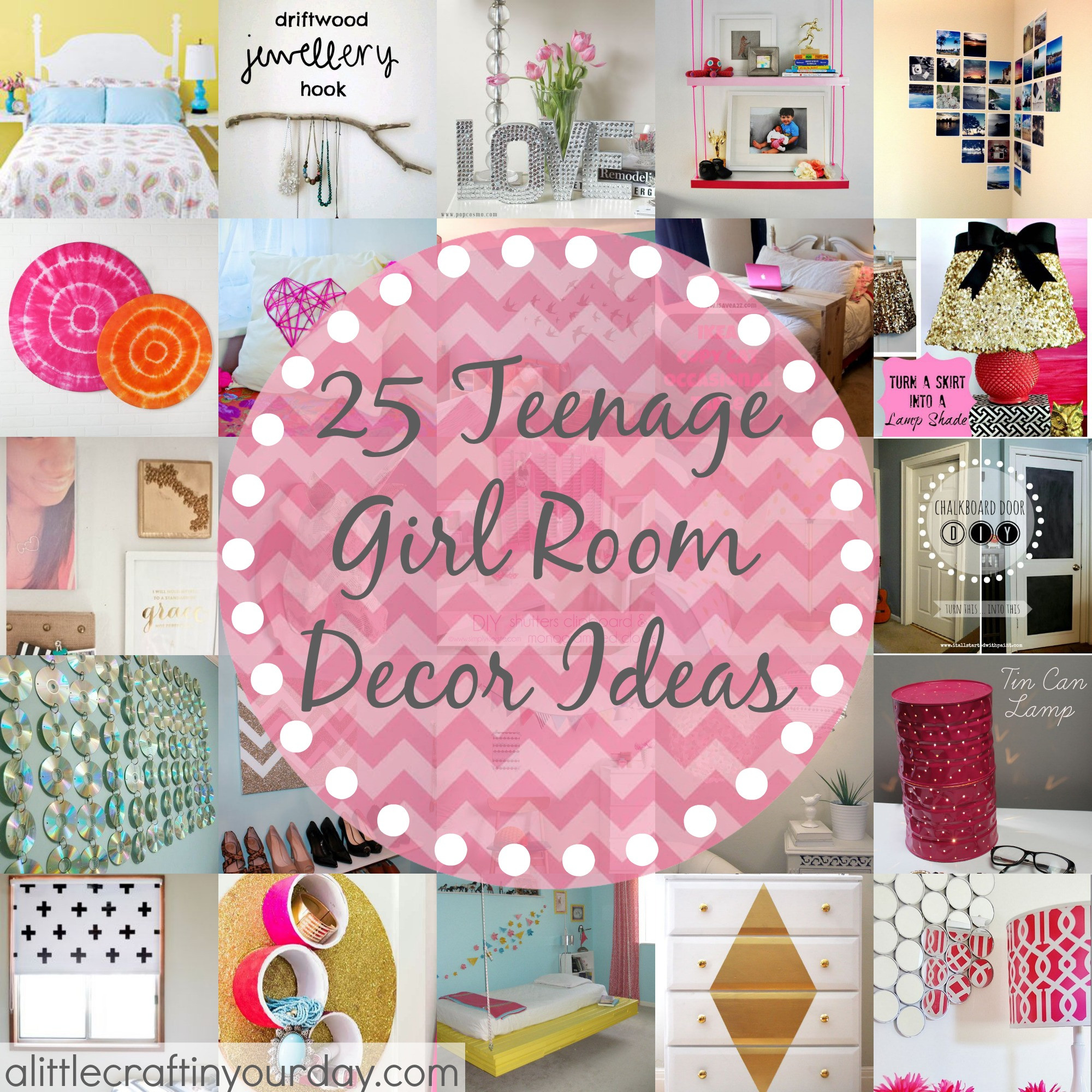 Best ideas about DIY Girl Room Decor
. Save or Pin 25 More Teenage Girl Room Decor Ideas A Little Craft In Now.