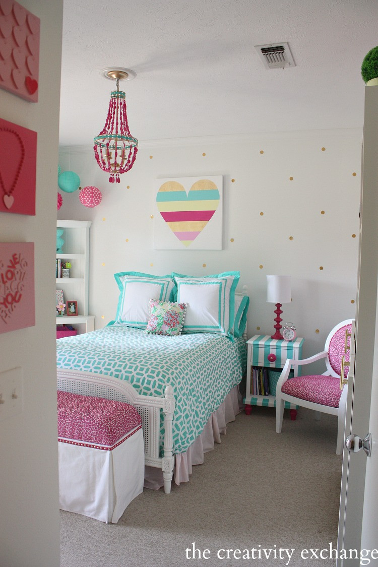 Best ideas about DIY Girls Bedroom
. Save or Pin Little Girl s Room Revamped to Bright and Bold Tween Room Now.