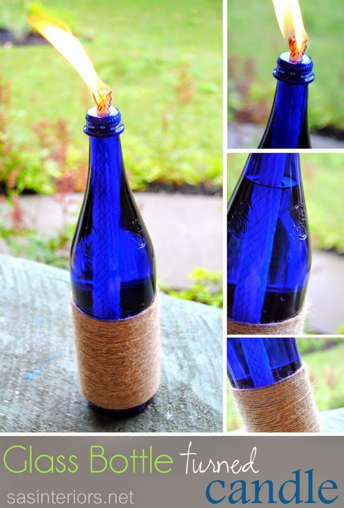 Best ideas about DIY Glass Bottles
. Save or Pin Glass Bottle Turned Candle Now.
