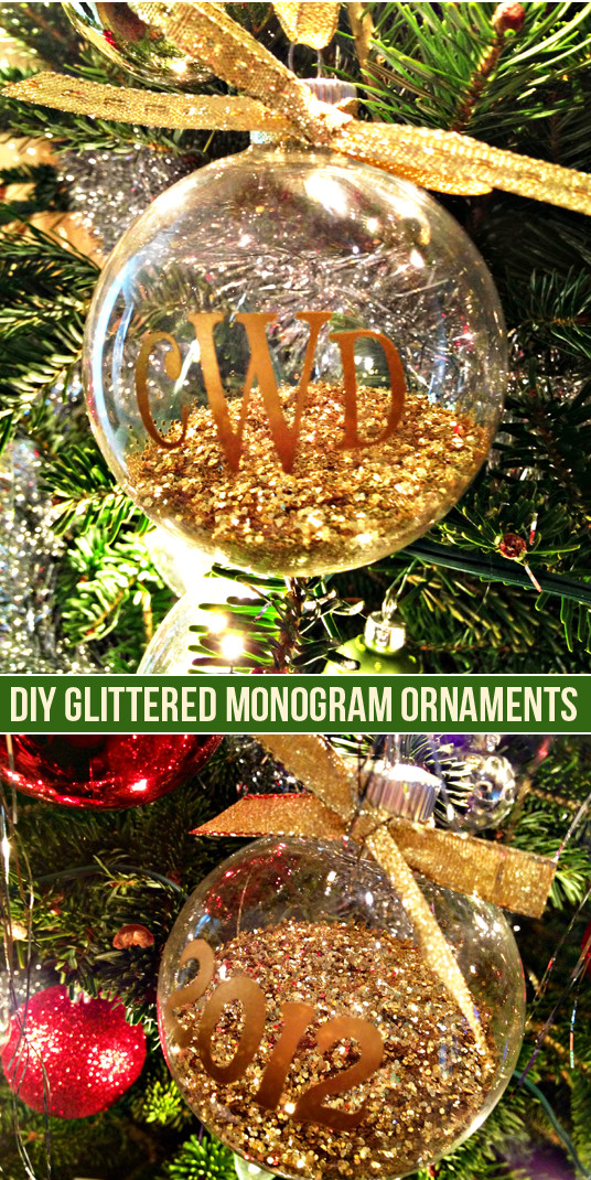 Best ideas about DIY Glass Ornament
. Save or Pin DIY Monogram Ornaments & Silhouette Black Friday Deals Now.