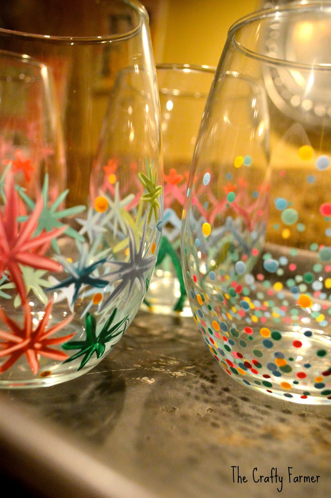 Best ideas about DIY Glass Painting
. Save or Pin The Crafty Farmer Painted Wine Glasses Now.