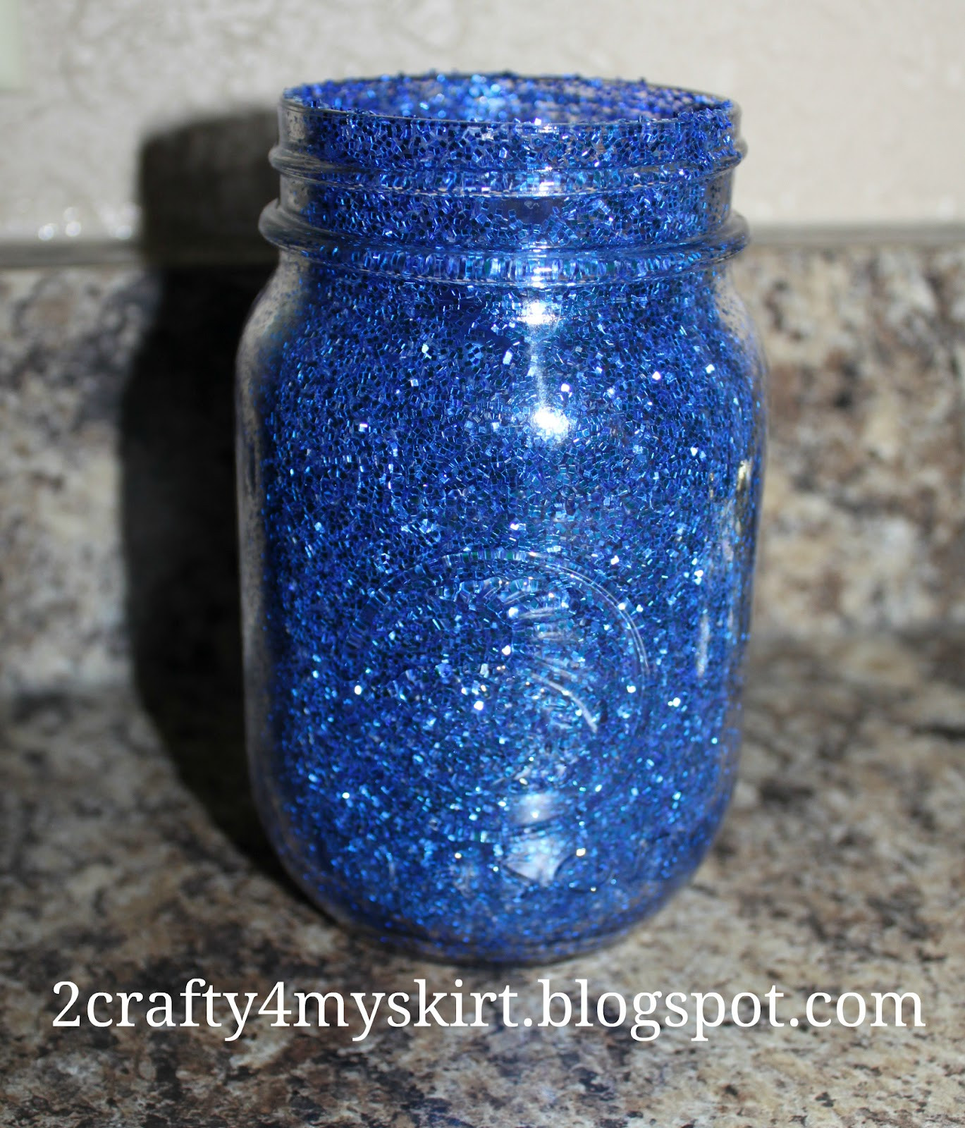 Best ideas about DIY Glitter Jar
. Save or Pin 2 Crafty 4 My Skirt DIY Glitter Mason Jar Centerpieces Now.