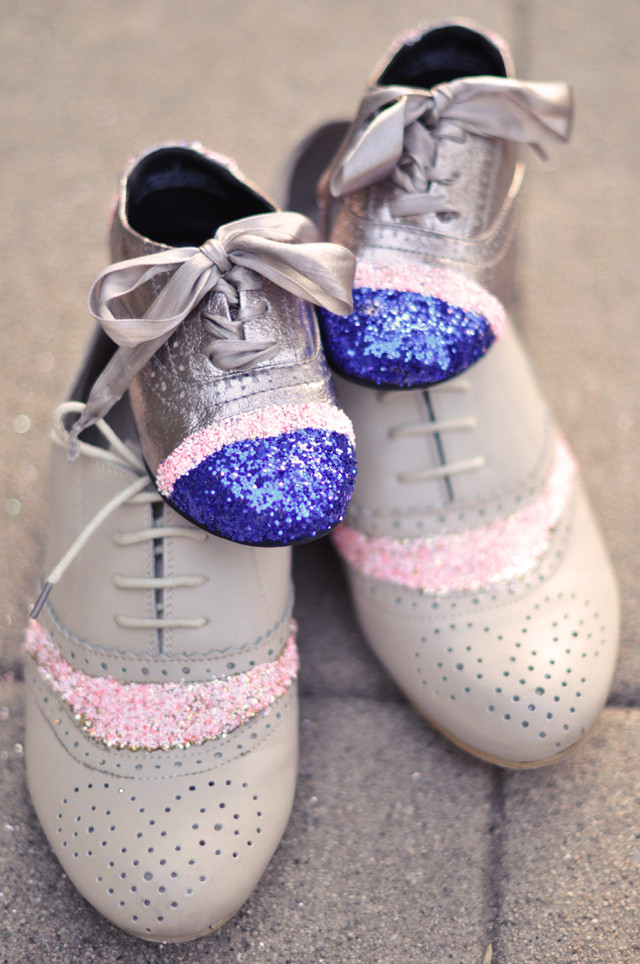 Best ideas about DIY Glitter Shoes
. Save or Pin DIY Glitter Cap Toe Shoes for kids or adults Now.