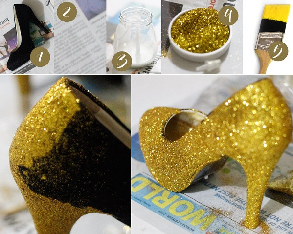 Best ideas about DIY Glitter Shoes
. Save or Pin Glitter Glamorous Shoes DIY AllDayChic Now.