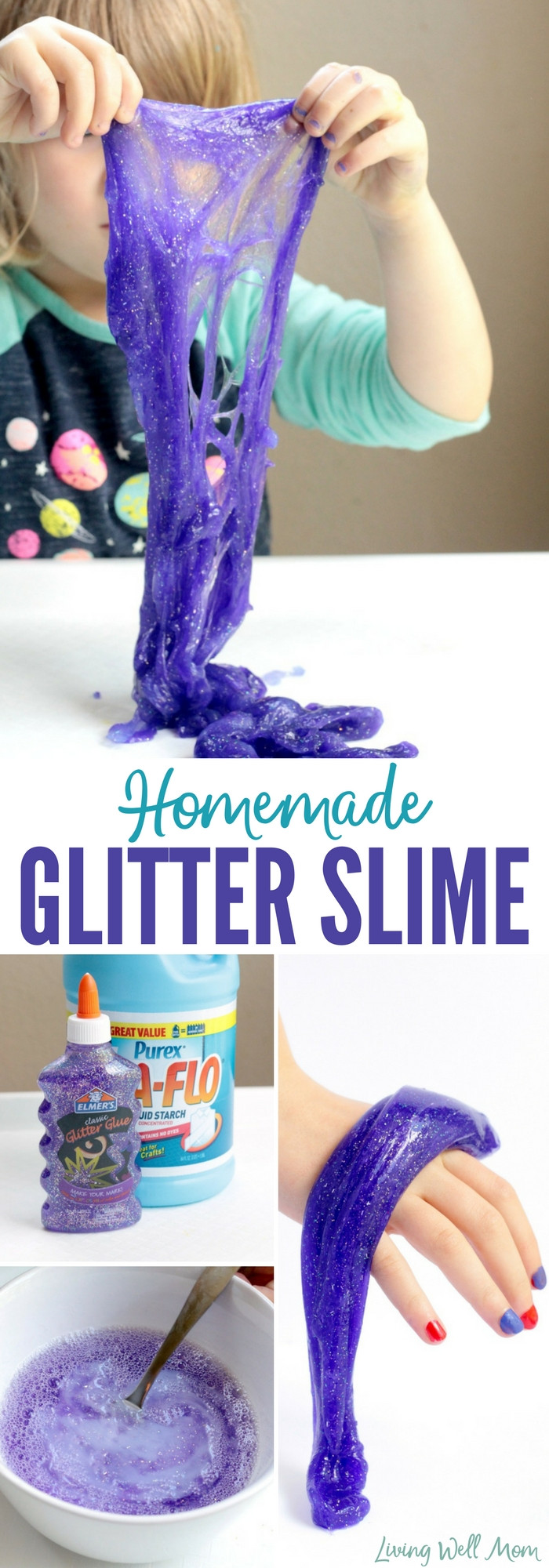 Best ideas about DIY Glitter Slime
. Save or Pin How to Make Glitter Glue Slime Now.