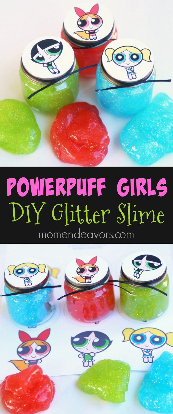 Best ideas about DIY Glitter Slime
. Save or Pin Powerpuff Girls Party Favor DIY Glitter Slime Make some Now.