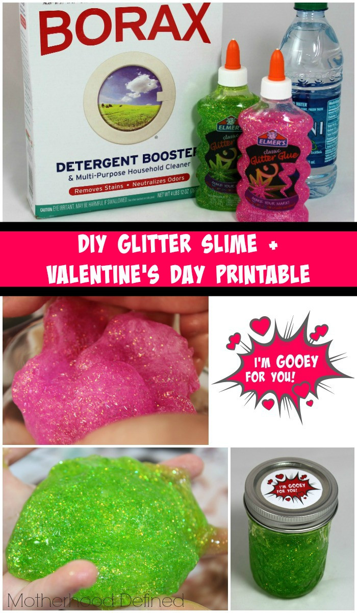 Best ideas about DIY Glitter Slime
. Save or Pin DIY Glitter Slime with Valentine s Day Printable Now.